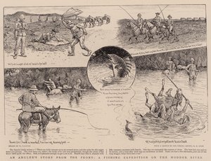 Een vissersverhaal van het front, een visexpeditie aan de Modderrivier